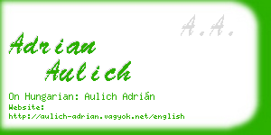 adrian aulich business card